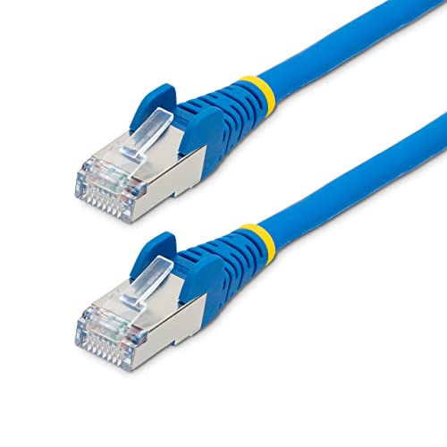 Startech.Com Cavo Ethernet Cat 6A - 3M - Blu - Cavo Di Rete Lan Low Smoke Zero Halogen (Lszh) - 10Gbe 500Mhz 100W Poe++ - Cavo Patch Schermato S/Ftp R