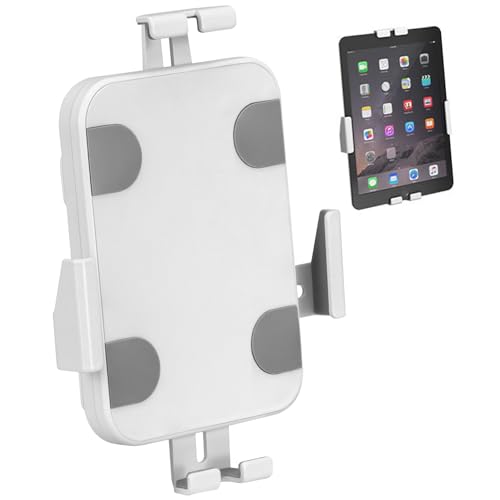 Maclean Mc-469W Supporto Per Tablet Pubblicitari, Montaggio A Parete Con Dispositivo Di Blocco, 7,9"-11", Universale (Bianco)
