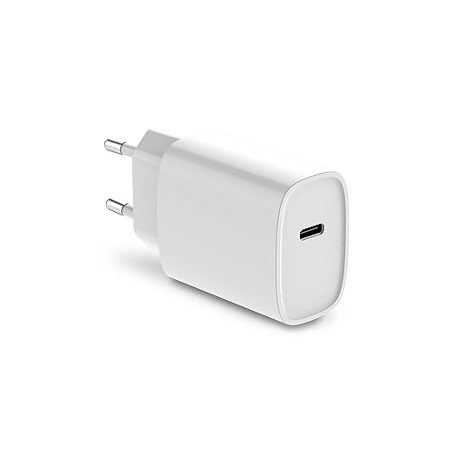Ksix - Caricatore Da 25 W, Pps, Power Delivery, Ricarica Rapida, Porta Usb-C, Bianco
