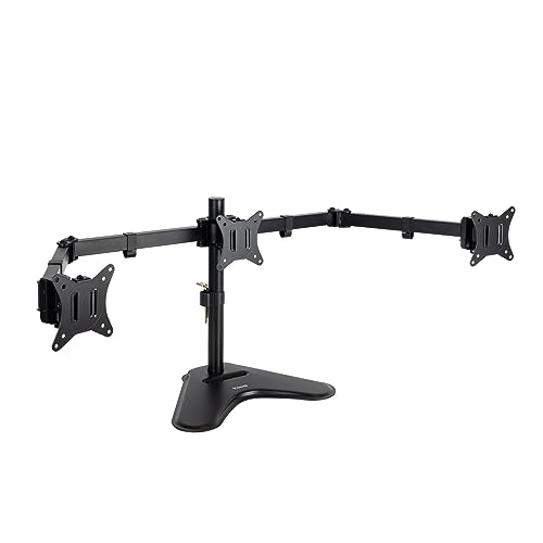 Tooq Db1704Tn-B - Supporto Da Tavolo Per 3 Schermi Da 17" A 27", Nero
