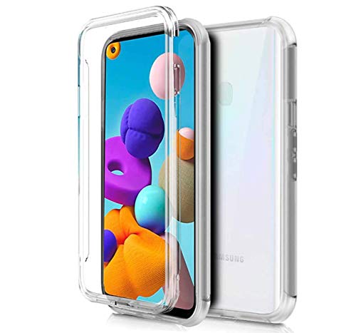 Cover Completa Trasparente Pc+Tpu Full Body 360 Per Samsung Galaxy A21S