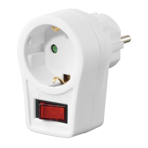 Hama 00223212 - Presa Con Interruttore (Adattatore Di Alimentazione, Protezione Per Risparmiare Energia, Per Spegnere Dispositivi Non Necessari) Color