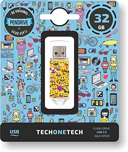 Tech One Tech Pendrive Emojis 32Gb Usb 2.0