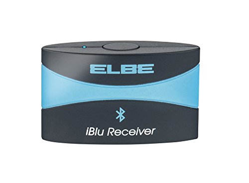 Elbe Rec21I Pbt Ricevitore Bluetooth Per Accoppiamento, Musica Senza Fili, Nero/Blu