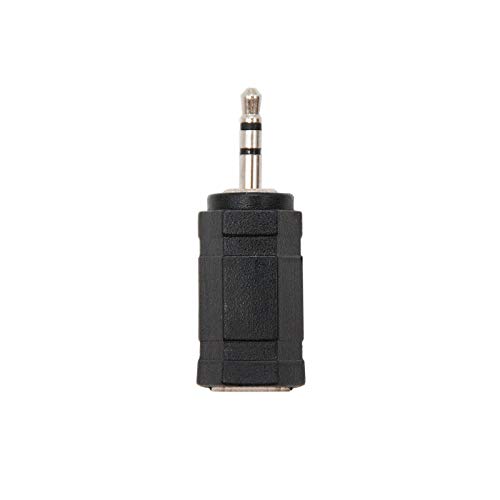 Nanocable 10.27.0002 - Adattatore Audio Stereo Mini-Jack A Jack, Jack 3.5/M-Jack 2.5/F, Femmina-Maschio, Nero