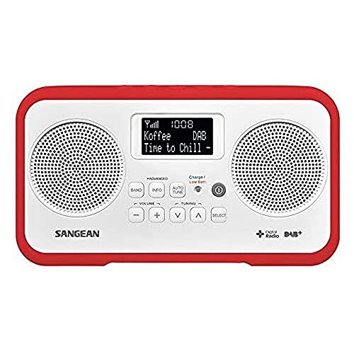 Sangean A500334 Radio Dpr-77 Bianca/Rosso