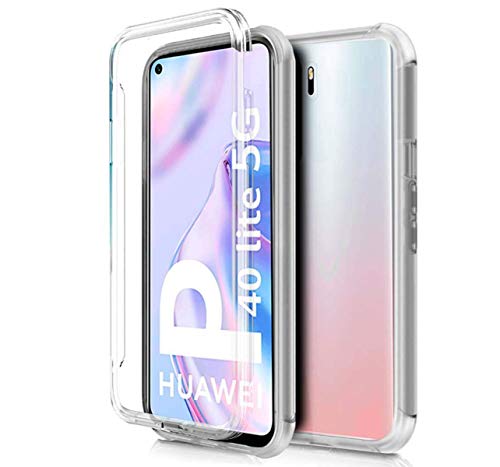 Cover Completa Trasparente Pc+Tpu Full Body 360 Per Huawei P40 Lite 5G