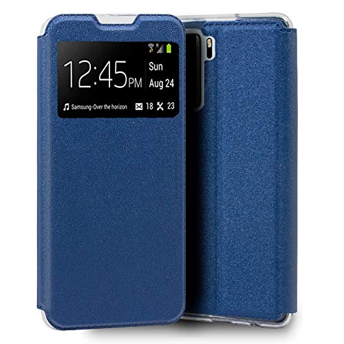 Custodia Cool Flip Cover Per Huawei P40 Lite 5G Liscio Blu