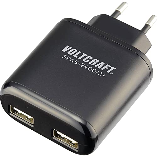 Voltcraft Spas-2400/2+ Caricatore Usb 24 W Presa Di Corrente Corrente Di Uscita Max. 4800 Ma Num. Uscite: 2 X Usb