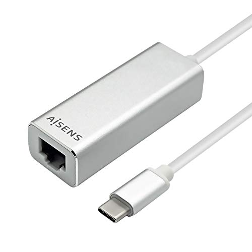 Aisens - A109-0341 Convertitore Usb 3.1 Gen1 Usb-C A Ethernet Gigabit 10/100/1000 Mbps, 15 Cm