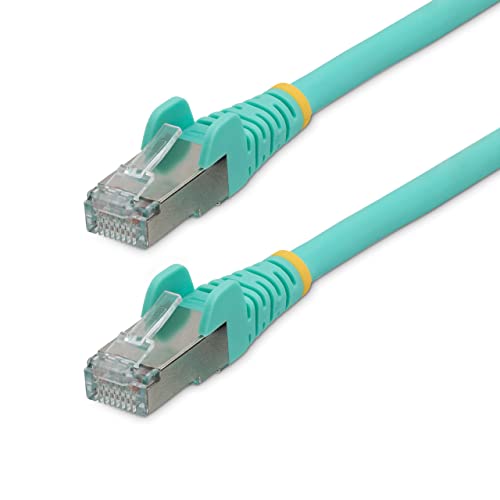Startech.Com Cavo Ethernet Cat 6A - 3M - Acqua - Cavo Di Rete Lan Low Smoke Zero Halogen (Lszh) - 10Gbe 500Mhz 100W Poe++ - Cavo Patch Schermato S/Ftp