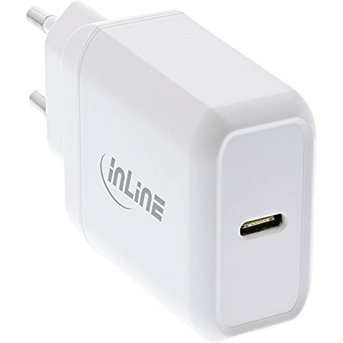 Inline® Alimentatore Di Rete Usb Pd Single Usb Type-C, Power Delivery, 25 W, Bianco