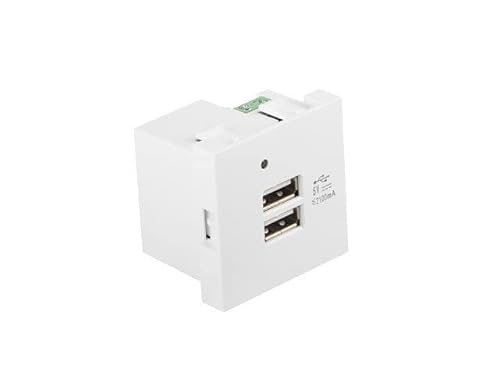 Roseta Parete Lanberg 230 V 2 X Usb 5 V 2.1 A Bianco