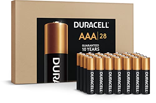 Duracell Coppertop - Batterie Alcaline Aaa A Lunga Durata, Tripla Batteria, Per Uso Domestico E Commerciale, Confezione Da 28