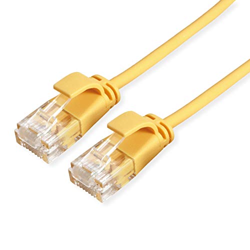 Roline Utp Datacenter - Cavo Patch Cat6A Lsoh, Sottile, 3 M, Colore: Giallo