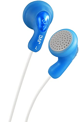 Jvc Gumy Auricolare Intra Ear Comfort Ottimale Grazie A Un Corpo In Gomma Morbida, Riproduzione Potente, Scelta Di Colori Vivi - Ha-F14-An-U