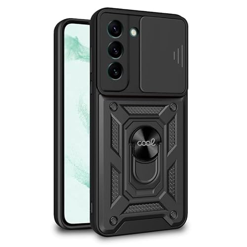 Custodia Cool Per Samsung S906 Galaxy S22 Plus Hard Ring Nero