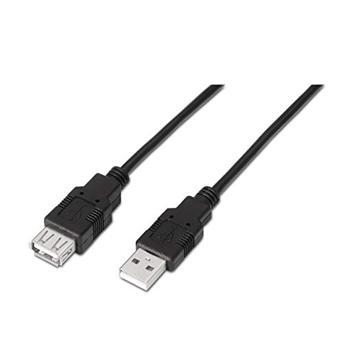 Aisens Cable Usb 2.0 M/H (Alargo) 1M Negro