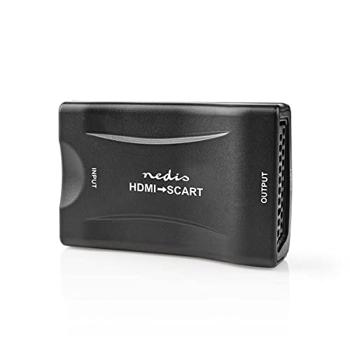 Nedis Convertitore Hdmi ™ | Ingresso Hdmi™ | Presa Scart | 1 Via | 1080P | 1.2 Gbps | Abs | Nero