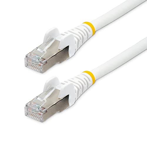 Startech.Com Cavo Ethernet Cat 6A - 2M - Bianco - Cavo Di Rete Lan Low Smoke Zero Halogen (Lszh) - 10Gbe 500Mhz 100W Poe++ - Cavo Patch Schermato S/Ft