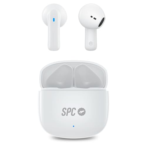 Spc Zion 2 Play – Cuffie Bluetooth Wireless Con 28 Ore Di Autonomia Con Ricariche Multiple, Ultracompatte, Controllo Touch, Vivavoce, Assistente Vocal