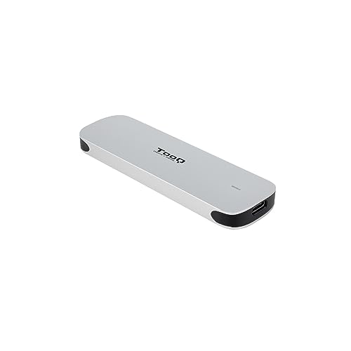 Tooq Tqe-2202S - Custodia Esterna Per Ssd M.2 Ngff, Alluminio, Argento