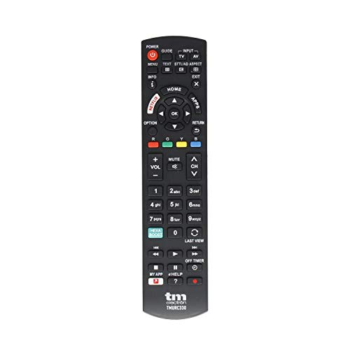 Tm Electron Tmurc330 Telecomando Universale Compatibile Con Televisori Panasonic, Con Pulsanti Di Accesso Diretto Alle Piattaforme Digitali (Vod)
