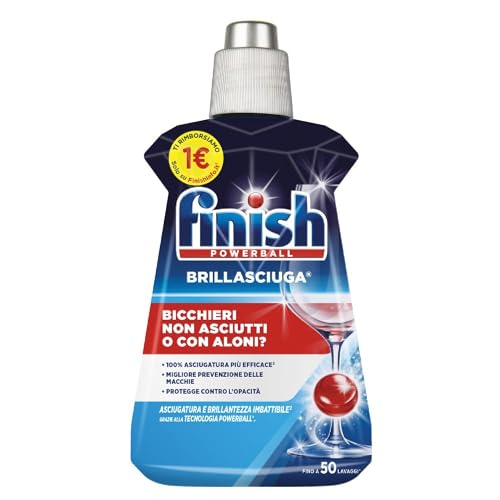 Finish Brillantante Lavastoviglie, 1 Prodotto Da 250 Ml Di Brillantante, Additivo Lavastoviglie Per Stoviglie Splendenti E Asciutte