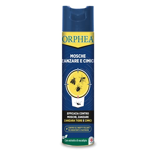 Orphea Spray Contro Mosche, Zanzare E Cimici, Con Estratto Di Eucalipto - 400 Ml