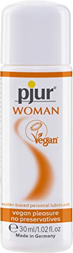 Pjur Woman Vegan - Gel Lubrificante A Base D’Acqua - Ingredienti 100% Vegani, Non Testato Su Animali - Apposito Per Donna (30Ml)
