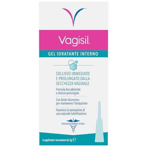 Vagisil Gel Lubrificante Intimo Interno, Allevia La Secchezza Vaginale, Con Acido Ialuronico, Per Un Sollievo Prolungato, 30 G