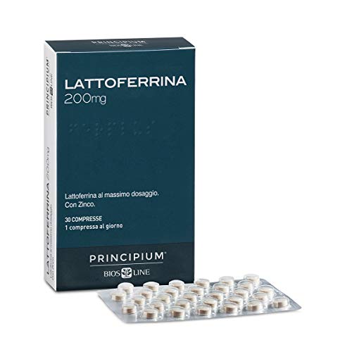 Bios Line Principium Lattoferrina, Lattoferrina Polvere Arricchita Con Zinco, Utile Per Rafforzare Le Difese Immunitarie Dell'Organismo, Senza Glutine