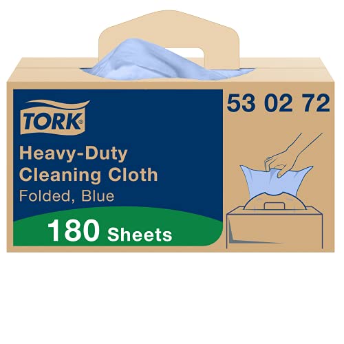 Tork Heavy-Duty Cleaning Cloth Blue W7, Erogazione Unica, 1 X 180 Panni, 530272