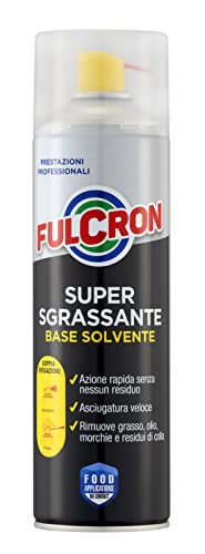 Fulcron 2029 Super Sgrassante Base Solvente 500 Ml, Sgrassatore Pronto All'Uso, Detergente Ad Alta Concentrazione, Prestazioni Professionali, Adatto A