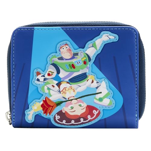Loungefly Pixar Moments Toy Story Jessie & Buzz - Portafoglio Con Cerniera A Portafoglio, Taglia Unica, Blu, Taglia Unica, Pixar Moments Toy Story - P