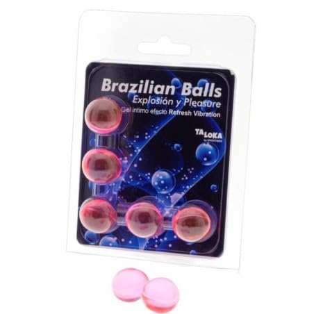 5 Brazilian Balls Explosion De Aromas Gel Excitante Efecto Refresh Vibration