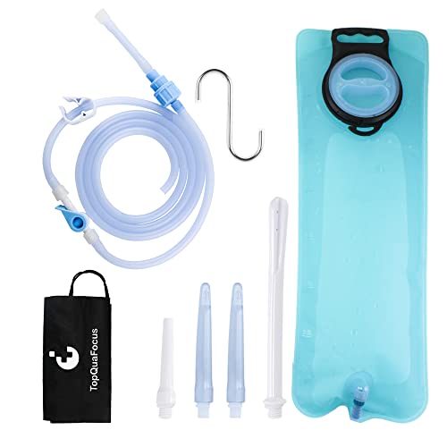 Topquafocus Kit Borsa Per Clistere Portatile Borsa Per Clistere Per Uomo Donna Pulizia Del Colon Anel Douche Uomo 2L