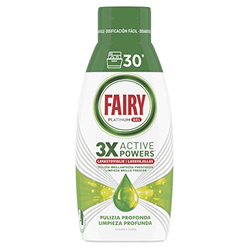 Fairy Detersivo Lavastoviglie Gel Liquido, 30 Lavaggi