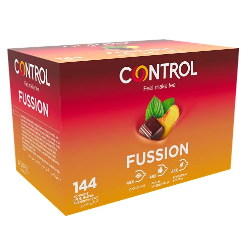 Control Fussion Preservativi Aromatizzati Cioccolato Menta Pesca - 144 Profilattici