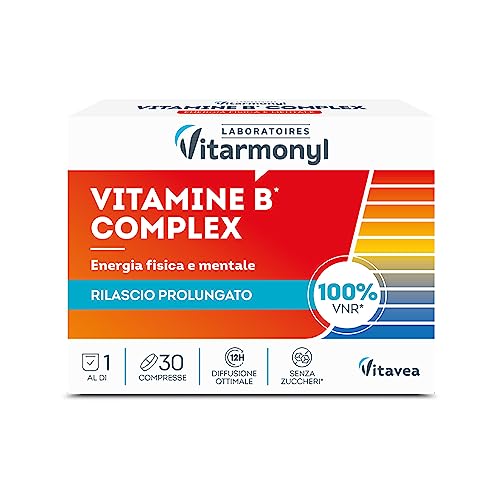 Vitarmonyl - Vitamine B - Integratore A Rilascio Prolungato Per Il Metabolismo Energetico - Con Tutte Le Vitamine Del Gruppo B - Registrato Ministero