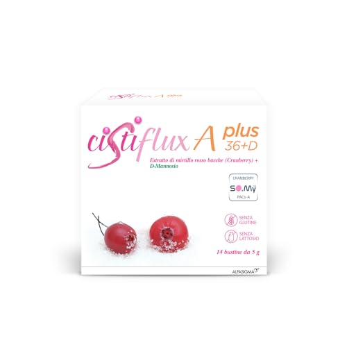 Cistiflux A Plus 36Ed, Integratore A Base Di Estratto Di Mirtillo Rosso, Cranberry Americano, E D-Mannosio, Per Favorire Una Corretta Funzionalità Del
