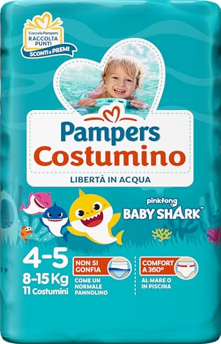 Pampers Il Costumino, 11 Pannolini, Taglia 4 (8-15 Kg)
