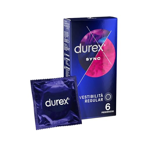 Durex Sync Preservativi, 6 Profilattici