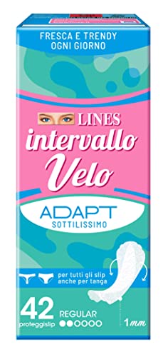 Lines - Salvaslip Intervallo Velo, Fresco Pulito In 1 Mm - 42 Salvaslip