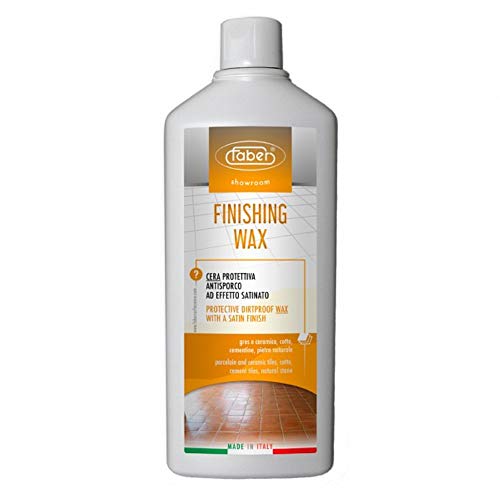 Faber Finishing Wax 1 Lt. Cera Ad Effetto Lucido Antisporco Per Pavimenti In Cotto, Pietra O Cemento