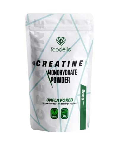 Premium Grade Creatina Monoidrata Micronizzata In Polvere 100% - 500G - Insapore - Aumento Delle Prestazioni Fisiche E Della Forza Muscolare - Incluye