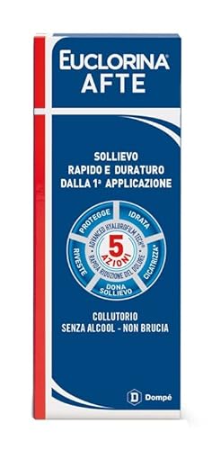 Dompe' Euclorina - Afte Collutorio 5 Azioni, 120Ml