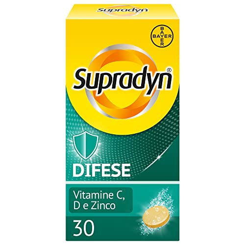 Supradyn Difese Integratore Multivitaminico Con Vitamina D3, C, Zinco, Integratore Difese Immunitarie Adulti, Multivitamine Per Sistema Immunitario -