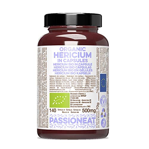 Hericium Bio Europeo In Capsule Veg (Hericium Erinaceus O Lion'S Mane) - 140 Capsule Da 500Mg