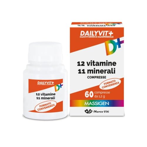Massigen Dailyvit 13 Vitamine 9 Minerali - Integratore 60 Compresse - 80 G
